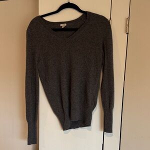 Halogen Charcoal Gray V-Neck Sweater